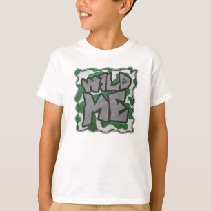 T-shirt Wilme Cow Green and White Print