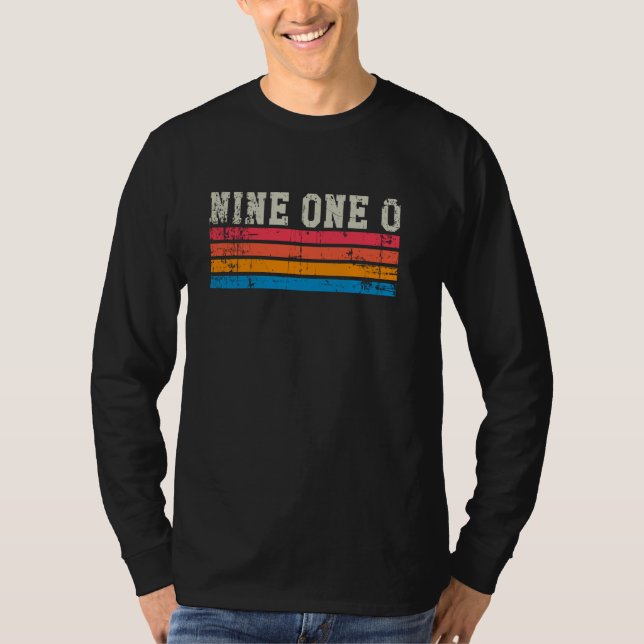T-shirt Wilmington Caroline du Nord Code de zone rétro Vin (Devant)