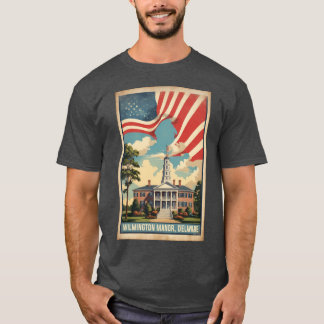 T-shirt Wilmington Manor Delaware États-Unis Voyage Touris