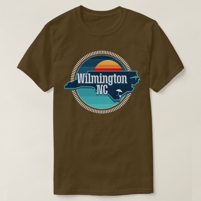 T-shirt Wilmington NC Le BLEU (Design devant)