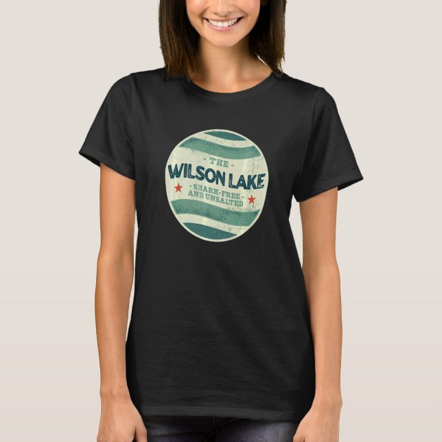 T-shirt Wilson Lake Shark Camping libre et non salé Kansas (Devant)
