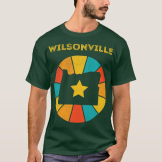 T-shirt Wilsonville Oregon Souvenir Vintage en détresse