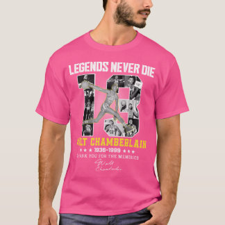 T-shirt Wilt Chamberlain Basketball Légende Signature Vint