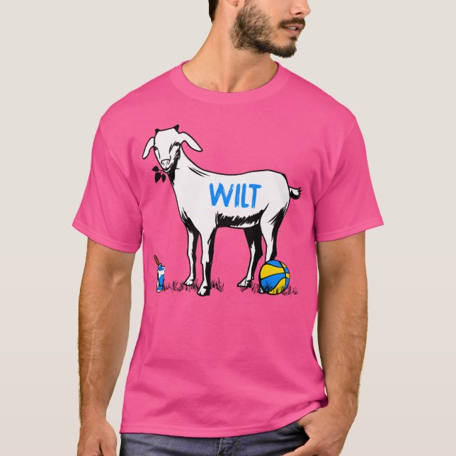 T-shirt Wilt Chamberlain Chèvre Basketball (Devant)
