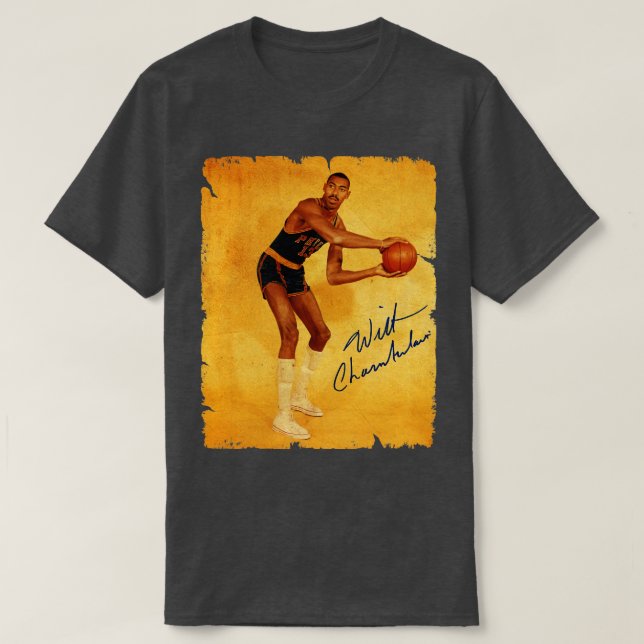T-shirt Wilt Chamberlain Conception Vintage Du Basketball  (Design devant)