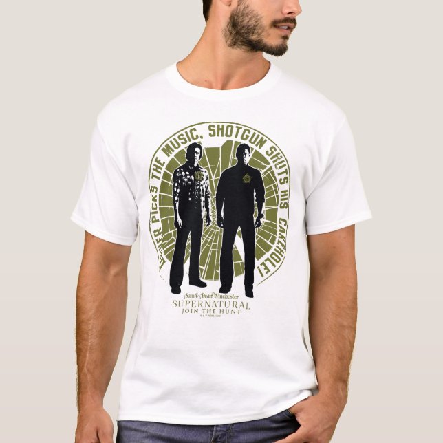 T-shirt Winchester Brothers surnaturel "Shotgun" (Devant)