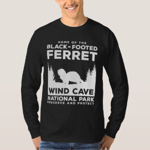 T-shirt Wind Cave National Park  South Dakota Ferret