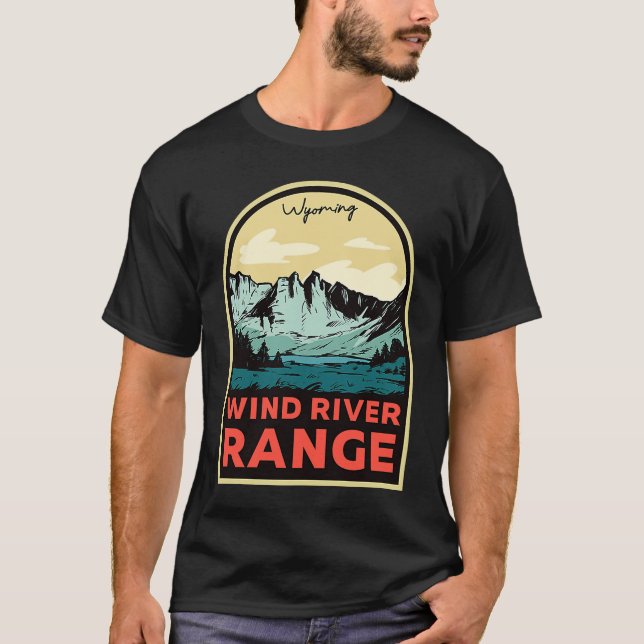 T-shirt Wind River Range Mountains Wyoming (Devant)