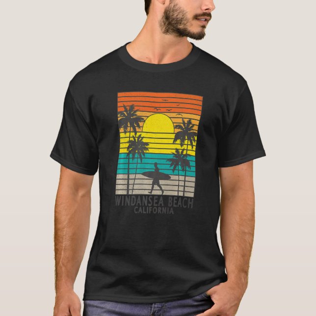 T-shirt Windansea Beach California CA Surfer Surfing Surf  (Devant)