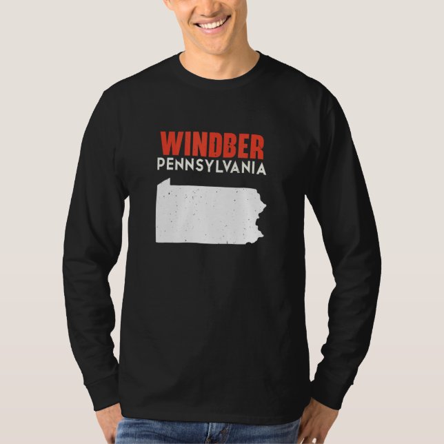 T-shirt Windber Pennsylvania USA State America Travel (Devant)