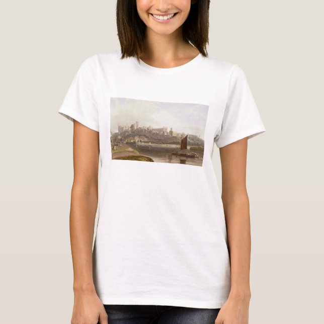 T-shirt Windsor Castle from the River Meadow on the Thames (Devant)