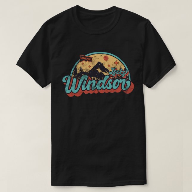T-shirt Windsor Locks, Connecticut (Design devant)
