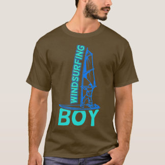 T-shirt Windsurf Boy Ventilateur Ventilateur Sailboard Boy