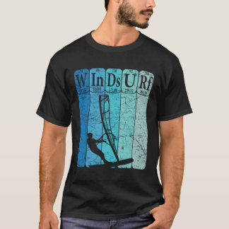 T-shirt Windsurf Éléments de table périodique Windsurfing