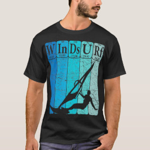 T-shirt Windsurf Éléments de table périodique Windsurfing 