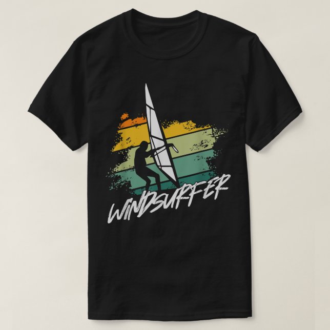 T-shirt Windsurfer Wave Ocean Windsurfing Sailboarding Sur (Design devant)