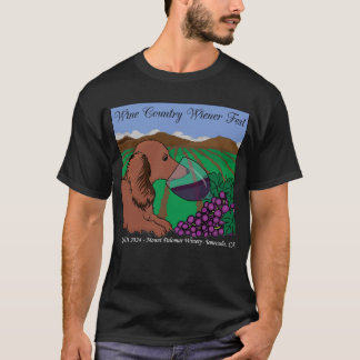 T-shirt Wine Country 2024 Wiener Fest en noir