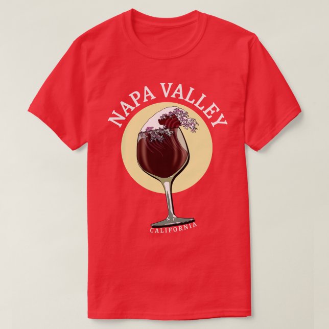 T-shirt Wine de Napa Valley (Design devant)