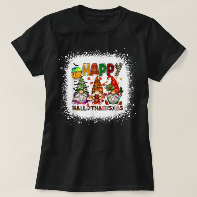 T-shirt Wine Glasses Witch Santa Hat (Design devant)