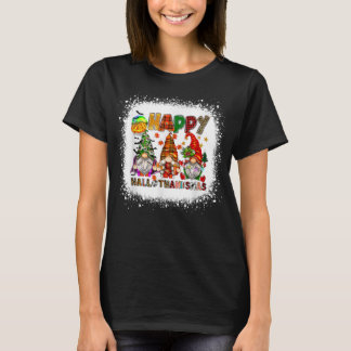 T-shirt Wine Glasses Witch Santa Hat