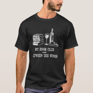 T-shirt Wine MON LIVRE CLUB LIT ENTRE LES LIGNES