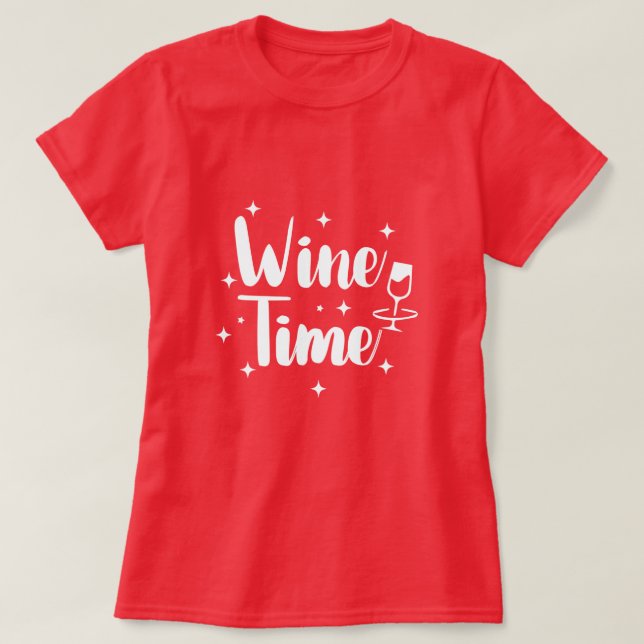 T-shirt Wine Time (Design devant)