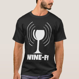 T-shirt Wine-wifi Humour Waves