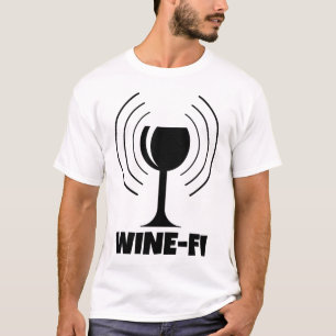 T-shirt Wine-wifi Humour Waves