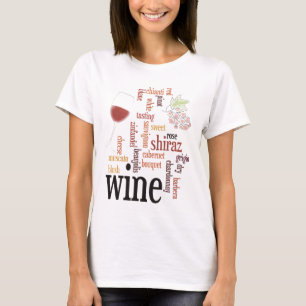 T-shirt Wine Word Cloud