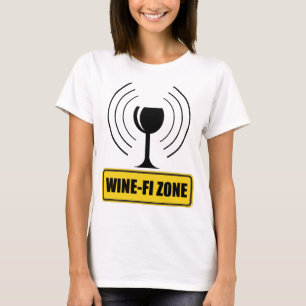 T-shirt Wine Zone Wine Glass Funny Wine Waves
