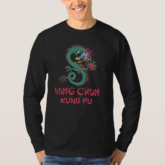 T-shirt Wing Chun Chinese Dragon (Devant)