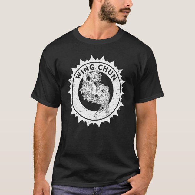 T-shirt Wing Chun Chinese Martial Karate (Devant)