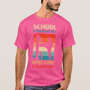T-shirt Wing Chun Retro École Vintage Chinoise Kung Fu Mar