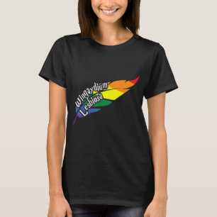 T-shirt Wingaydium Lesbiosa Coeurs Drapeau Lgbt Gay Pour F