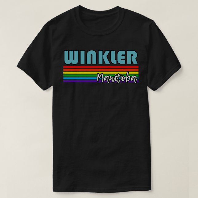 T-shirt Winkler Manitoba Pride Winkler LGBT Cadeau LGBT LG (Design devant)