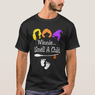 T-shirt Winnie Je Sens Un Enfant Halloween Grossesse Annou