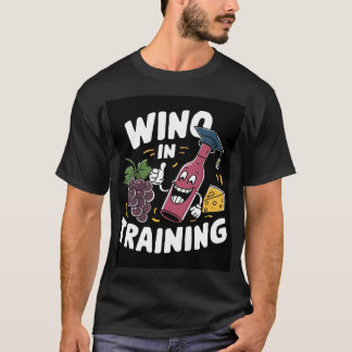 T-shirt Wino dans la conception de dessin de formation
