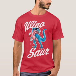 T-shirt Wino Saur Trex Dinosaur Vin Winosaur Vin Drôle Lo