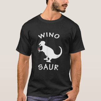 T-shirt Winosaur Boire Vin Gras Dinosaur Drôle