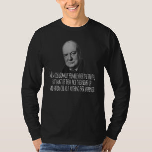T-shirt Winston Churchill A Occasionnellement Éclaté Sur L