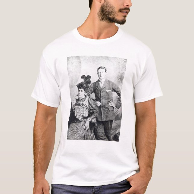 T-shirt Winston Churchill avec le sien mère 2 (Devant)