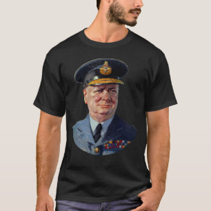 T-shirt Winston Churchill En Uniforme