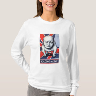 T-shirt Winston Churchill -- Tenir la ligne !