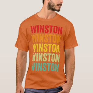 T-shirt Winston Comté Mississippi Design de texte arc-en-c