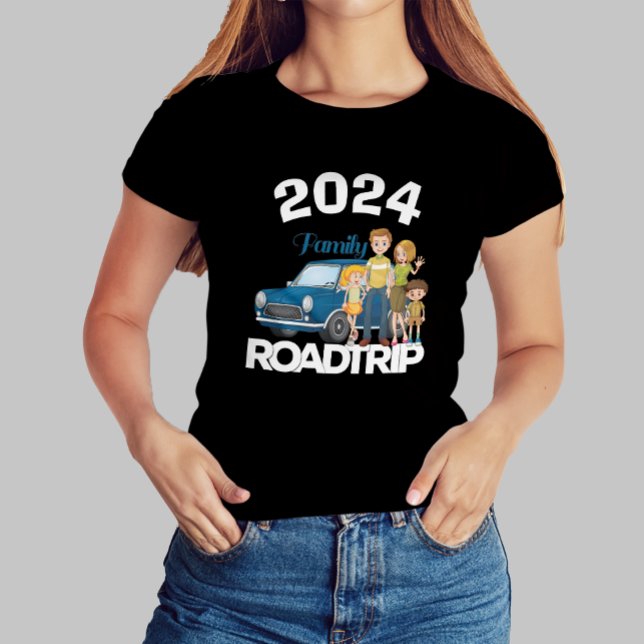 T-shirt Winter Family Road Trip 2024, Family Holiday trip (Family Time together)