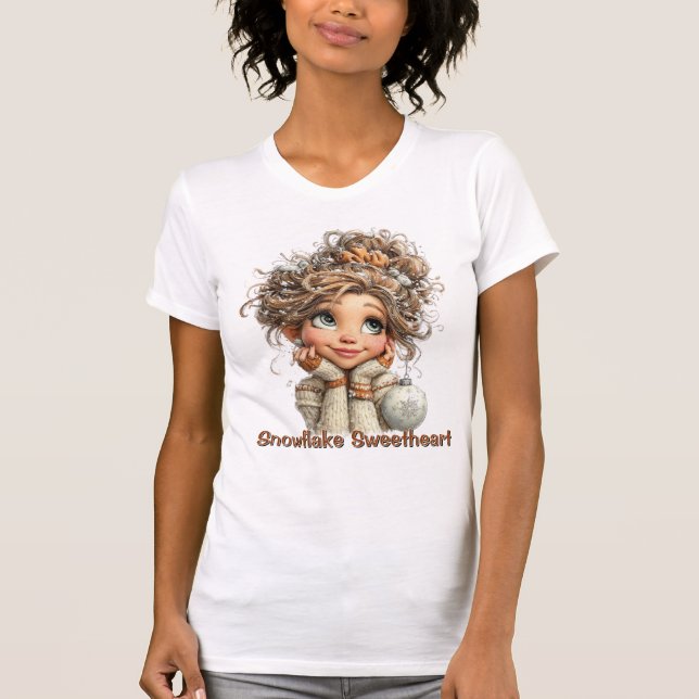 T-shirt Winter Magic Cute Cozy Girl Cute Aesthetic Winter (Devant)