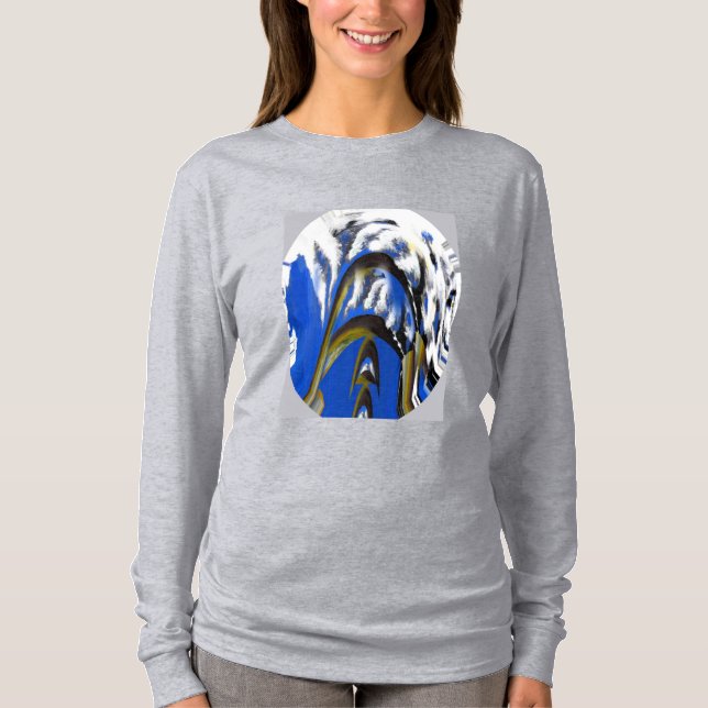 T-shirt Winter snow and sky trendy (Devant)