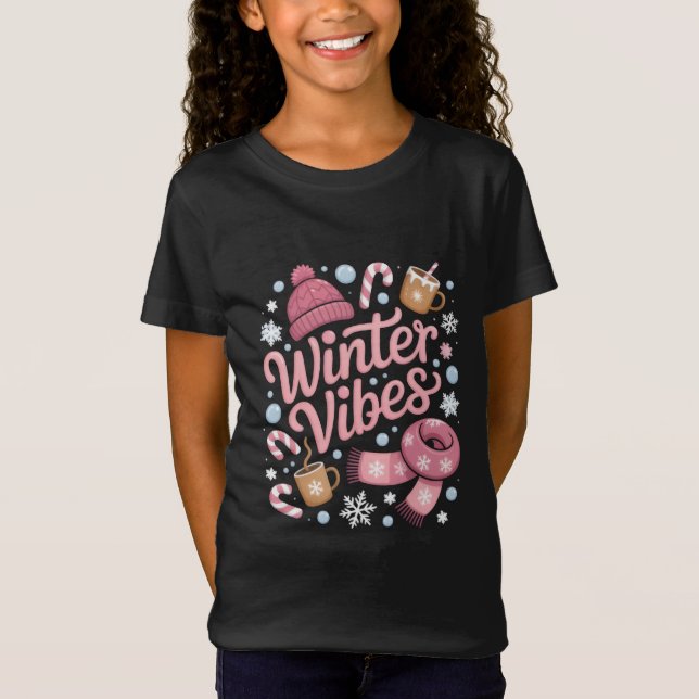 T-Shirt Winter Vibes Season Cold Weather Hello Winter (Devant)
