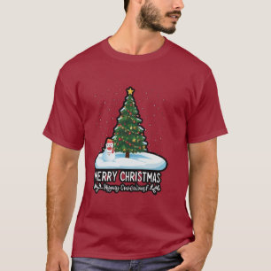 T-shirt "Winter Wonderland : Arbres de Noël, Snowmen & Rei