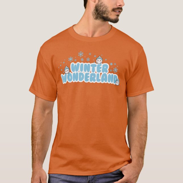 T-shirt Winter Wonderland Snowball friends (Devant)